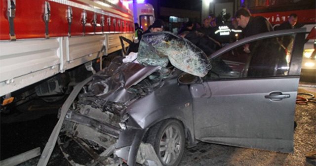 Tekirdağ&#039;da katliam gibi kaza 1 ölü, 3 yaralı