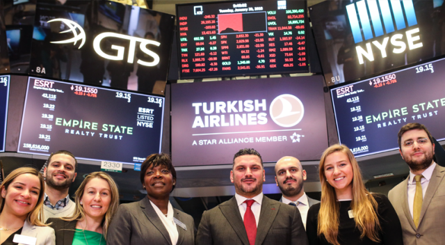 THY, New York borsasında açılış zilini çaldı