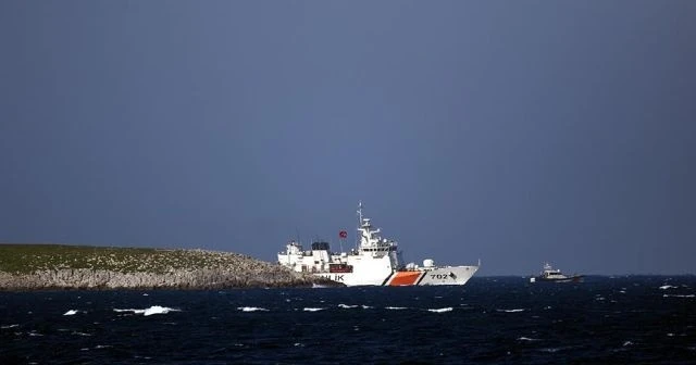 Türk Sahil Güvenliği Kardak devriyesinde