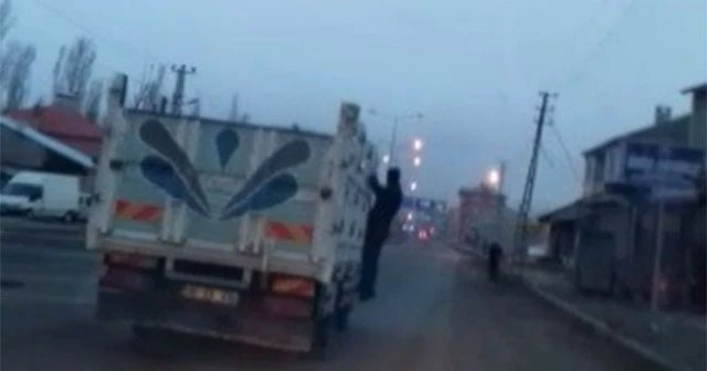 Ağrı’da tehlikeli yolculuk