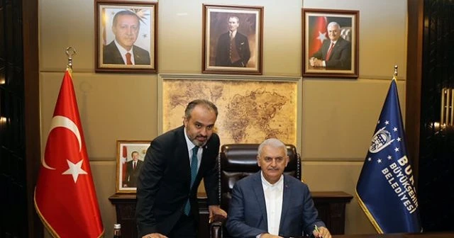 Başbakan Yıldırım'dan Alinur Aktaş'a ziyaret
