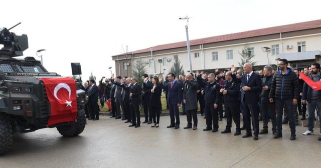 Batman’da Polis Özel Harekât timleri dualarla Afrin’e uğurlandı