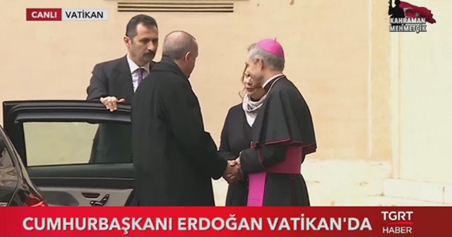 Cumhurbaşkanı Erdoğan Vatikan&#039;da