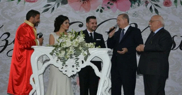 Erdoğan nikâh şahidi oldu