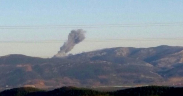 O bölgeye yoğun bombardıman başladı