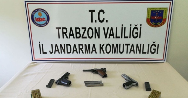 Trabzon&#039;da kaçak silah operasyonu