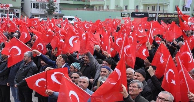 Yozgat&#039;ta Zeytin Dalı Harekatı&#039;na destek mitingi