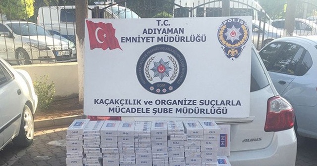 Adıyaman’da kaçak sigara ele geçirildi