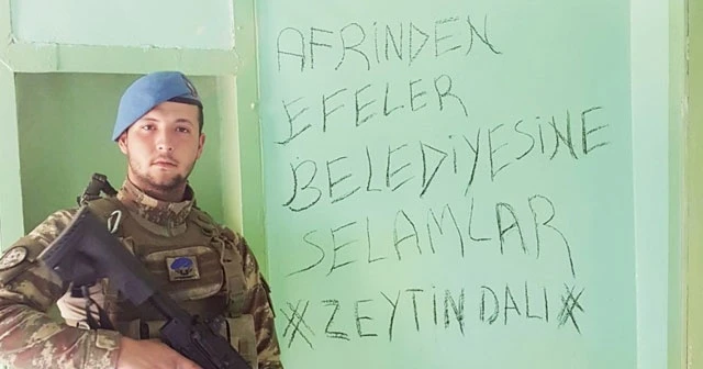 Afrin&#039;den Efeler Belediyesi&#039;ne selam