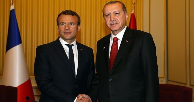 Cumhurbaşkanı Erdoğan Macron ile görüştü