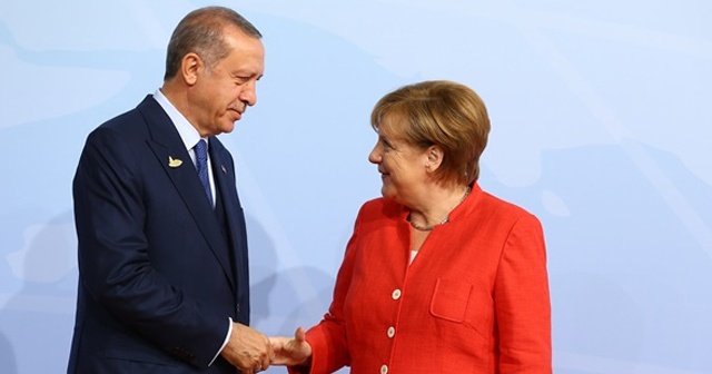 Cumhurbaşkanı Erdoğan ve Merkel görüştü