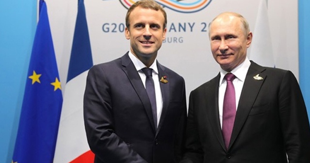 Fransa Cumhurbaşkanı Macron ile Putin Doğu Guta&#039;yı görüştü