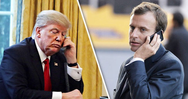 Macron ile Trump telefonda görüştü