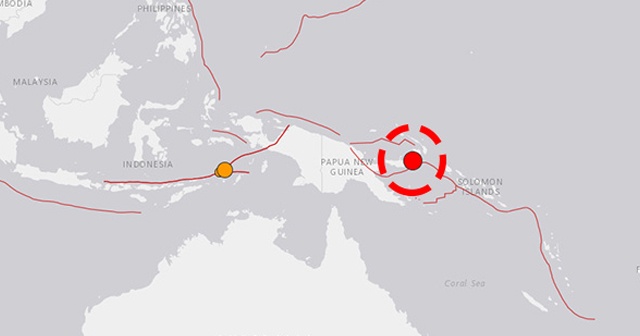 Papua Yeni Gine, 7 büyüklüğünde depremle sarsıldı