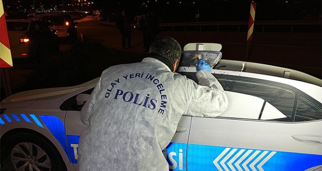 Samsun&#039;da maket trafik polis araçlarının tepe lambalarını çaldılar