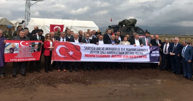 Sarıyer&#039;den Zeytin Dalı Harekatı&#039;na destek