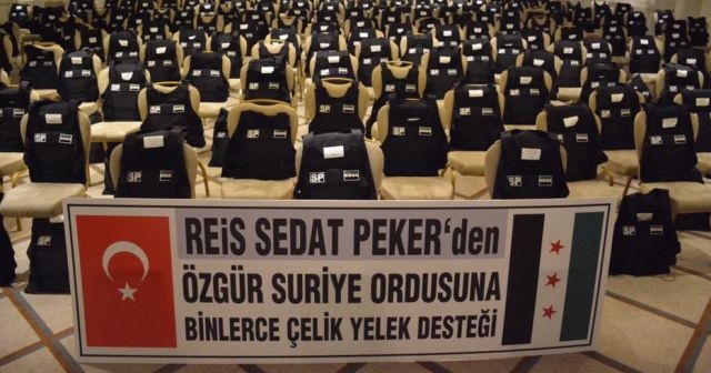 Sedat Peker, ÖSO&#039;ya çelik yelek gönderdi