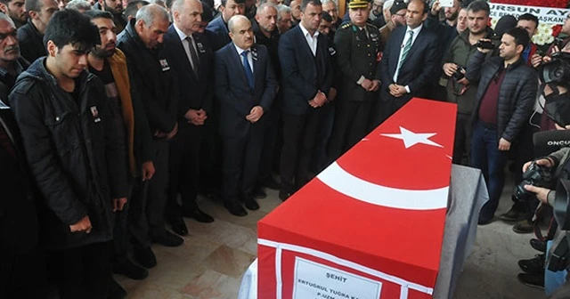 Şehit Uzman Çavuş Ertuğrul Tuğra Kavun son yolculuğuna uğurlandı