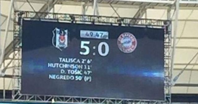 Sosyal medyayı yıkan görüntü! Beşiktaş 50. dakikada 5-0'ı yakaladı!