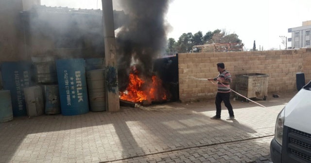 Suruç&#039;u elektriksiz bırakan yangın!