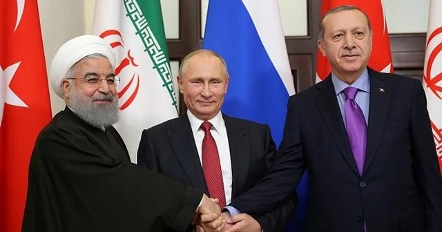 Külliye'de Erdoğan-Putin-Ruhani zirvesi sona erdi