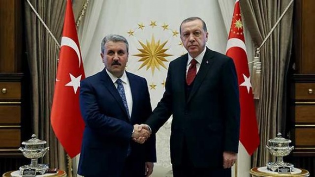 Cumhurbaşkanı Erdoğan BBP lideri Destici ile görüşecek