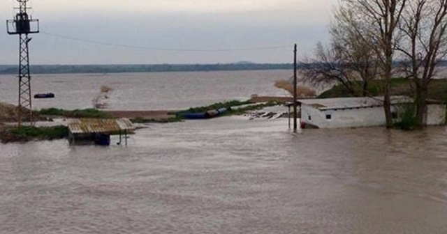 Ergene taştı, tarım arazileri sular altında