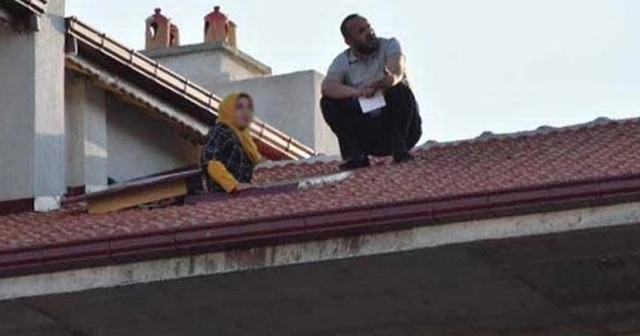 Hakkındaki kararı duyunca çatıya çıktı!