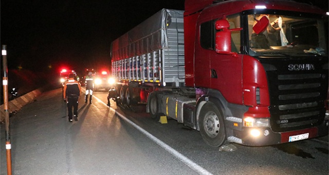 Kontrolden çıkan TIR güçlükle durduruldu