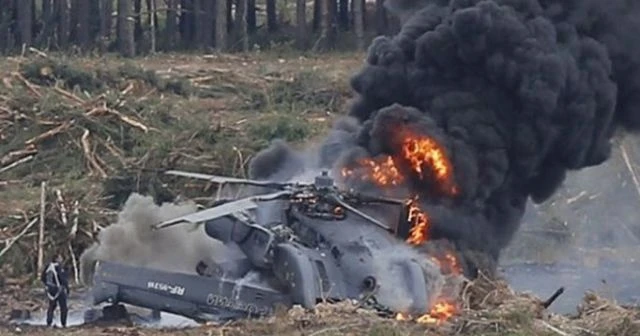 Rusya'da helikopter düştü: 2 ölü