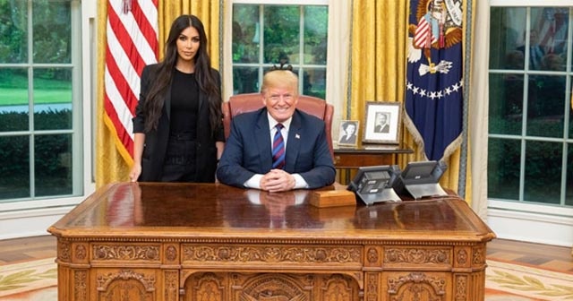 Kim Kardashian ve Trump bir araya geldi