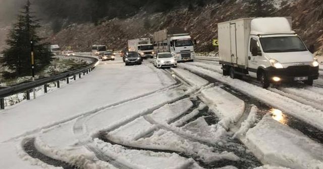 Konya-Antalya yolunda şok görüntüler