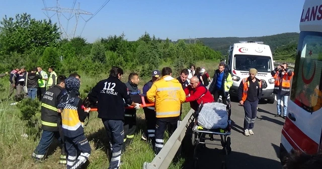 Minibüs takla attı: 5 yaralı