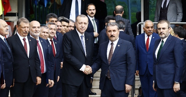 Cumhurbaşkanı Erdoğan Büyük Birlik Partisi&#039;ni ziyaret etti