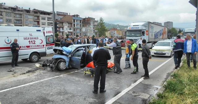 Trabzon'da feci kaza! Baba öldü, oğlu ağır yaralı