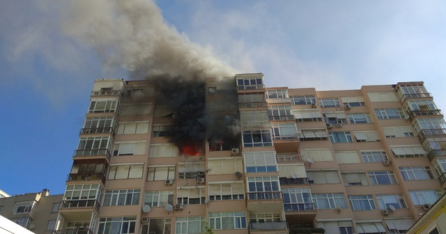 Beşiktaş'ta korkutan yangın