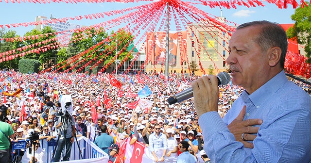 Cumhurbaşkanı Erdoğan: Mitinge katılanların hepsi HDP&#039;li