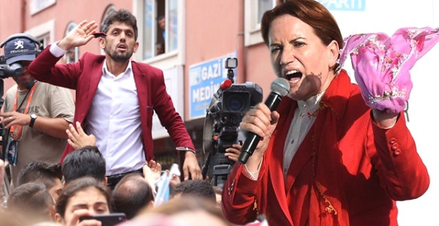 Meral Akşener'in mitinginde şehit yakını darp edildi