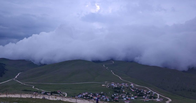 Tokat&#039;ta havayı görenler gözlerine inanamadı