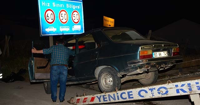 Tokat&#039;ta otomobil ile patpat çarpıştı: 10 yaralı