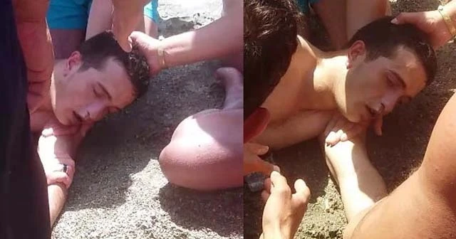 Bodrum&#039;da panik anları! Herkes koştu, sahil bomboş kaldı