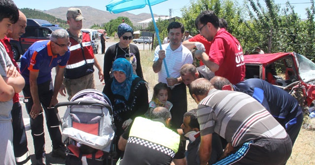 Elazığ’da trafik kazası: 9 yaralı