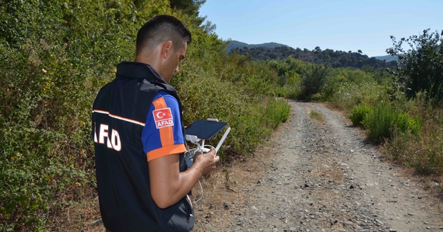 Muğla’da kayıp şahıs drone ile aranıyor