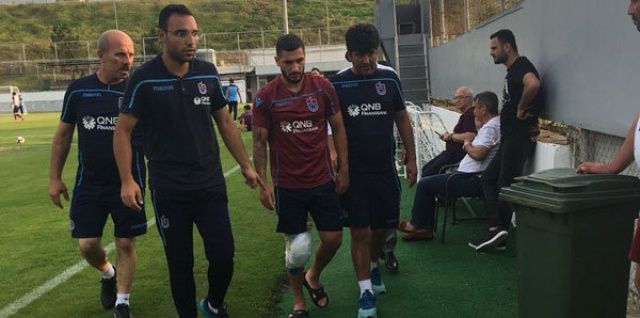 Trabzonspor antrenmanında şok sakatlık!