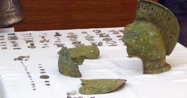 2 bin yıllık Spartaküs miğferi öyle bir yerden çıktı ki...