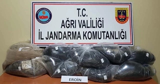 Ağrı'da 169 kilogram eroin ele geçirildi