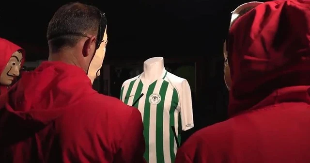 Konyaspor&#039;un &#039;La Casa De Papel&#039;li forma tanıtımı