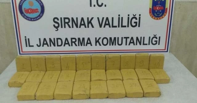 Şırnak'ta ele geçirildi, tam 14 kilo