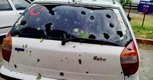 20 dakikalık dolu yağışı hayatı felç etti