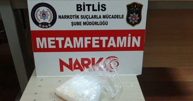 Bitlis'te yarım kilo metamfetamin ele geçirildi